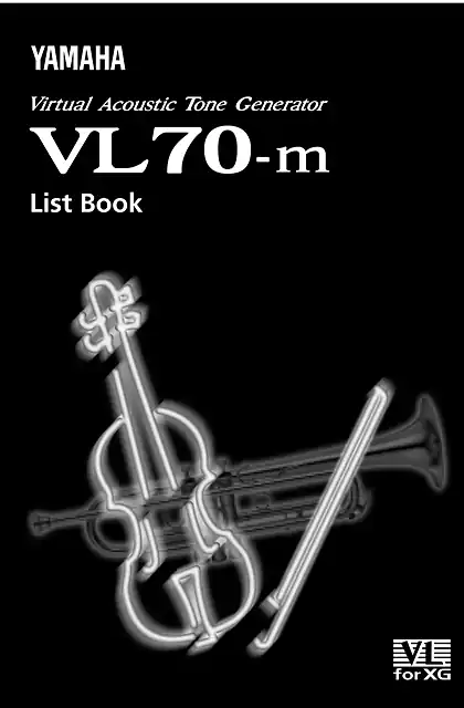 yamaha雅马哈VL70-m List Book
